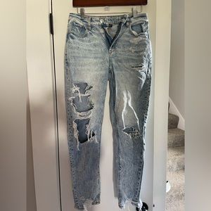 American Eagle ripped boyfriend jeans